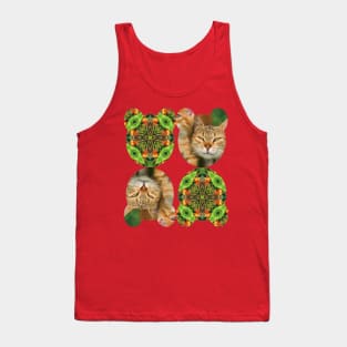 Canna flower patterns that resemble cat eyes. Tank Top